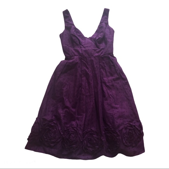 I.N. San Francisco Purple Rose Border Sundress 5 - Picture 5 of 13